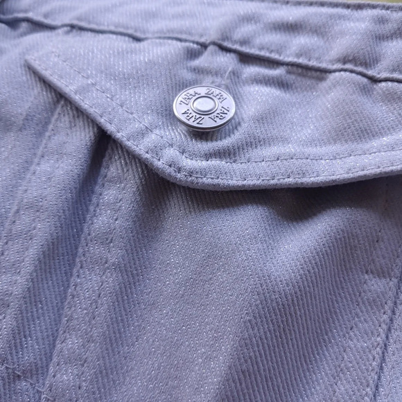 Zara Jean Shimmer Sparkle Tube Top Rouched back with button details - Picture 11 of 11